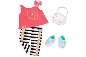 Our Generation BD30332Z - Ropa clásica - Camiseta unicornio