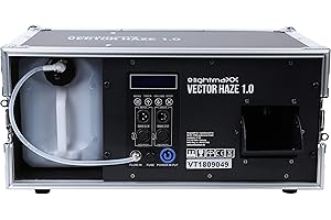 ‎LIGHTMAXX LightmaXX Vector Haze 1.0 Hazer, 1000 Watt Nebelmaschine im Flightcase, 5 Liter Tank, 3,5 Minuten Aufheizzeit, 200m³/min Ausstoß, DMX Steuerbar, Timer Fernbedienung, Überhitzungsschutz
