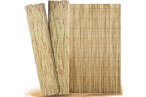 CAPRICAN Reed Fence Roll 1.5m×4m – Natural Garden Fence Screening – Bamboo Privacy Screen for Balcony, Patio or Outdoor Fencing – Lightweight & Easy to Install Reed Fencing (H: 1.5M x L: 4M)