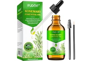 IFUDOIT Rosemary Oil for Hair Growth, Skin Care, Eyebrow and Eyelash Growth - Hair Loss Treatment Oil for Women & Men, Improve Hair Loss and Nourishes Scalp - Essential Oil for Aromatherapy & Diffuser (60ml)