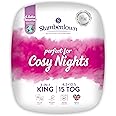 Slumberdown Cosy Nights All Seasons 15 Tog Double Duvet - 4.5 Tog Cool Summer Plus 10.5 Tog All Year Round 3 in 1 Combination Quilt, 2 Medium Pillows - Machine Washable, Size (200cm x 200cm)