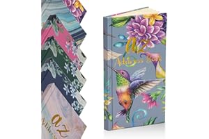 Evelay Telephone Address Book A-Z Index Hard Back Cover Slim