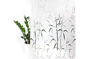 DecoMeister Vinilo Autoadhesivo para Ventanas Papel Adhesivo para Cristal Cocina Lámina con Pegamento Decoración y Privacidad para Hogar Pegatina Decorativa Motivo Bambú En Rollo 45 x 200 cm