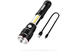 Nebo Slyde King - Luce da lavoro ricaricabile e torcia LED COB, 6726, GEN 2 - nero, N-5923 C