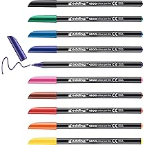 Edding 1300 Feutre De Coloriage Fin Pointe Moyenne - Rose - 10 Stylos - Pointe Ronde 2 Mm - Pour Dessiner Et écrire - Pour L'école, Les Mandalas, Le Doodling, Les Bullet Journals