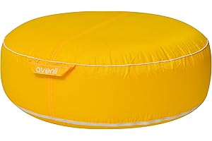 Jilong Piscine Pouf avenli Garden Pouf I – Design Coussin d'assise Gonflable, imperméable, résistant aux UV et Anti moisissure, Jaune