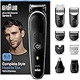 Braun All-in-One Style Kit Series 5 MGK5410, 9-in-1 Everyday Grooming Kit for Men, for Beard Trimming, Hair Clipping, Ear, Nose & More, with Ultra-Sharp Blade, Pouch, Waterproof