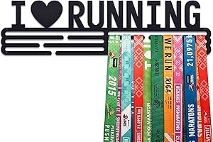 United Medals 'I Love Running' Cintre de Médailles | Acier Porte-Médailles | Medal Holder Display