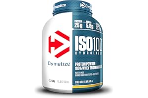 Dymatize ISO 100 Hydrolyzed Smooth Banana 2264g - Whey hydrolysate + Isolate