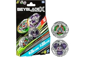 HASBRO Beyblade X Yell Kong 3-60GB and Helm Knight 5-80T Top Dual Pack Set, Includes 2 Right-Spin Tops, Spinning Bey Toys for 8+ Year Old Kids, Stamina & Balance Types