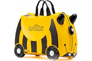 Trunki Children’s Ride-On Suitcase And Kid's Hand Luggage | Perfect Toy Gift for Toddler Boys & Girls : Bernard Bee (Yellow)