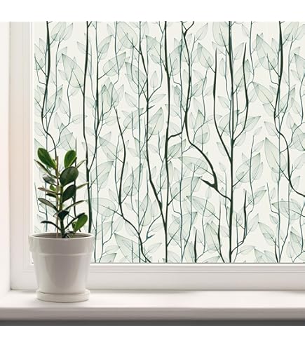 LEMON CLOUD Matte Verduisterende Raamfolie, Privacy Black Out Glasfolie voor Dag en Nacht, Geen Lijm Statisch Kleven, UV Bescherming, Warmte Controle, Donker Zwarte Tulp (60 x 400 CM