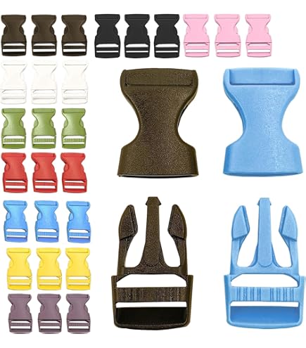 NUOBESTY 2 Stück Kunststoff Steckverschluss Schnallen 2,5cm