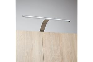 KALB MATERIAL FÜR MÖBEL Lampe LED pour penderie applique éclairage d'étagère luminaire de bibliothèque, température de couleur : blanc chaud, taille du kit : lot de 2, activation : interrupteur à pied