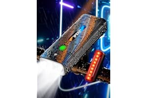 IPSXP 2023 New 6000 Lumens Lumiere Velo,14+ Heures Temps d'endurance & IPX6 Étanchéité,Power Bank Function,Chargement USB Eclairage Velo Avant et Arriere,5 Modes,Convient à Tous Les Types de vélos