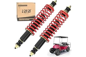 10L0L 2pack Ammortizzatori da Sovraccarico Bobina per Carrello Golf, Aggiornamento Ammortizzatore Anteriore Posteriore per Impieghi Gravosi per Medaglia EZGO Txt 1994+ Gas&Elettrico 70928-G01