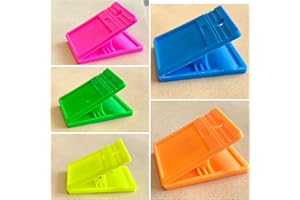 SHINEONE 50mm Bulldog Large Extra Square Strong Clips Plastic Paper Binder Grip Receipt Bulldog Clips Filing Memo Holder Office School, Storage Bag, Sealing Strong Spring Grip Clamps, Document Qty 5