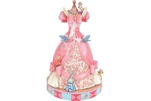 ENESCO Figurina Musicale Cenerentola con vestito rosa Collezione Disney Traditions