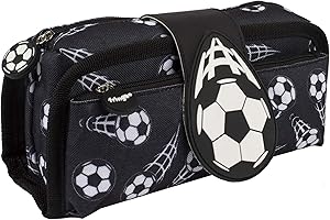 Fringoo - Silicone Patch Kids Pencil Case for Boys | Perfect for School or Home | 2 Zipped Compartment Pencil Case Holds School Supplies