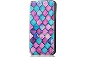 WUHAIZHER Motorola Moto E13 Case RFID Blocking, Motorola E13 Flip Wallet Phone Case Protective Shockproof Cover with Card Holder TPU Silicone Inner Shell Cases for Motorola Moto E13, Purple