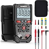 KAIWEETS Digital Multimeter with Button Control, 4000 Counts, Automatic Range Selection, TRMS, NCV Function and Live Wire Tes