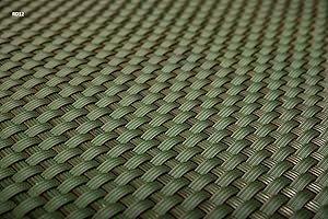 Sellon24 (17,99€/m2) Balkonverkleidung Sichtschutz Meterware Balkonsichtschutz Polyrattan Balkonbespannung RD12-grün100