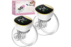 ELERA Double Electric Breast Pump, CE Certified & BPA Free Wearable Breast Pump Hands Free with 4 Modes & 12 Levels, Pain Free & Low Noise & Portable for Home or Travel