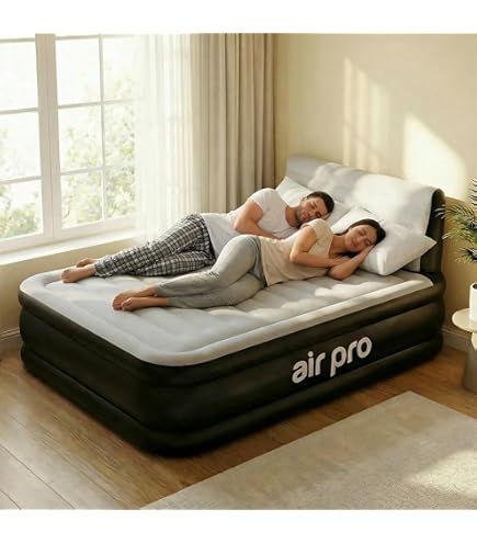 YAWN AIR Self-Inflating Airbed Double Size - Great Guest Bed
