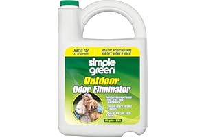 Simple Green Eliminatore di odori per animali domestici, cani, ricarica da 1 gallone, ideale per prati artificiali e patio, bianco latte