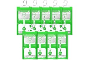 YESKANO Sac Déshumidificateur,Déshumidificateurs d'Armoire,Absorbeur d'Humidité -déshumidifie et élimine les moisissures，9PCS*500ml