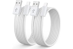 NIBIKIA iPhone Charger Cable 2 Pack 2M [Apple MFi Certified] Lightning Cable Fast Charging Cord High Speed Data Sync Apple Charger Cable for iPhone 14 13 12 11 Pro/Pro Max XR XS X 8 7 6 Plus