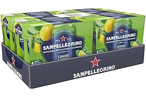 SAN PELLEGRINO SANPELLEGRINO boisson gazeuse aromatisée Limone & Menta - 4 packs de 6x33cl