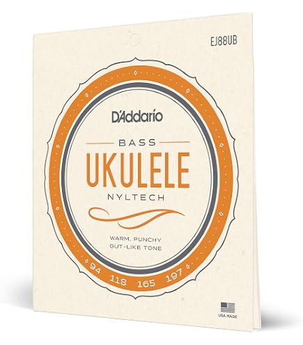 Lot De 4 Cordes Pour Ukulélé Basse - Polyuréthane Lisse - Alnicov