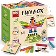 BuntWunder 600 Domino In Legno Per Bambini Con Borsa – 10 Colori, Blocchi Da Costruzione, Rampe E Scale, Gioco Educativo Montessori 3-6 Anni, Regalo Creativo