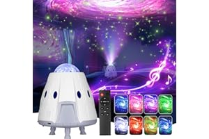 Judavry Projecteur Ciel Étoilé, Projecteur de Galaxie Musicale et Lumineuse, Veilleuse Enfant de Ciel Étoilé, Astronaute Projection Chambre Plafond- Veilleuse Projecteur-Starry Sky