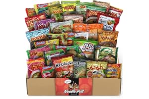 NASCHMASCHINE | Asia Instant Nudeln Box | 30 verschiedene Sorten von MAMA, Indomie | Asia Ramen Udon aus Rind, Schwein, Shrimps, Huhn, Gemüse Geschmack