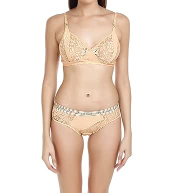 gold bra panty