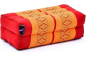 ‎LEEWADEE Leewadee Kapok Meditation Cushion Yoga Block Yoga Accessories Yoga Block Yoga Cushion Ecological Natural Product Thai Pillow Neck Pillow