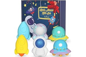 Boule de Bain, 6 Bombe de Bain, Aofmee Boule de Bain Enfant, Bombe de Bain Enfant Coffret Cadeau, Boule de Bain Effervescent, Idée Cadeau pour Femme, Filles, Garçons, Noël, Anniversaire, Halloween