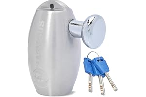 Magmaus® MBL02 [Never-Rust] Motorbike Disc Lock - [High Security] [304 Stainless Steel] - Weatherproof - Reminder Cable - Suitable for Motorcycles, Mopeds, Bikes