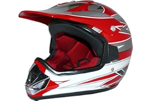 protectWEAR Kindercrosshelm MaX Racing blau Glanz