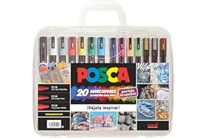POSCA Estuche PC1m-3m-5m 20 unidades