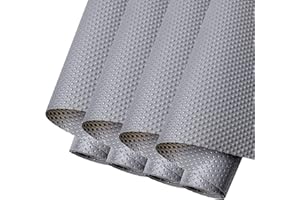 HTBAKOI Protector de Plastico de 4 Rollos, Protector Muebles Fregadero, Cubre Cajones Antideslizante para Forrar Armarios de Cocina Color Gris