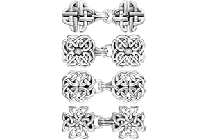 Syhood 4 Stück Vintage Pullover Schal Strickjacke Clips Retro Swirl Mantel Broschen Antike Umhang Brosche Keltischer Pullover Verschluss Kleid Hemd Clips für Damen