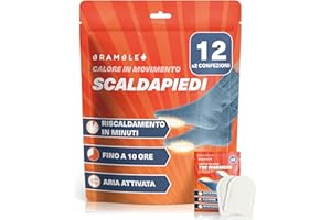 Bramble - Scaldapiedi adesivi (12 paia, 24 in totale) - Cerotti adesivi ultrasottili per scarpe e stivali - Attivati ​​dall'aria e inodori - Fino a 10 ore di calore