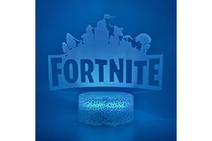CREATIVE VISUALIZATION LAMP Lampada Gaming Fortnit, 16 Colori LED Con Telecomando, Lampada 3D USB Con Cavetto, Luce Notturna Decorativa Per Camera Da Letto, Regalo Per Gamer, Bambini, Ragazzi E Appassionati Di Videogiochi