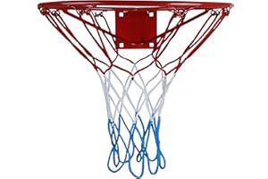 Kimet HangRing Basketball Hoop Quality with Ring and Net – Tested Quality and Safety – Dimensions: Diameter 45 cm and 37 cm (Selectable)