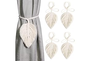 BOZILY 4 Stück Vorhang Raffhalter, Gardinenhalter Raffhalter,Vorhang Seil Schnallen, Vorhang Halter Schnallen Vorhang Binder zur Dekoration von Wohnzimmer, Büro und Schlafzimmer