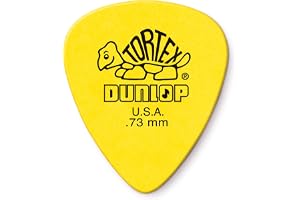 Dunlop Tortex Standard 0,73 mm gul gitarrplektrum, 24-pack