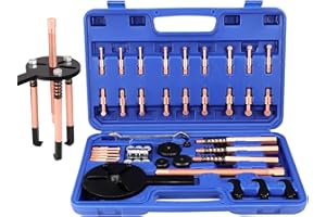 HSEAMALL 36-in-1 Lagerabzieher-Set Innenlochabzieher,3-Backen-Hakenabzieher Kugellager Abzieher Ausbauwerkzeug für Radlager Ausbau Demontage Werkzeug